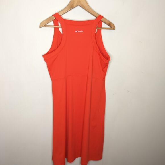 Columbia Tank Dress Orange Stretch Sleeveless Athletic - Picture 5 of 7
